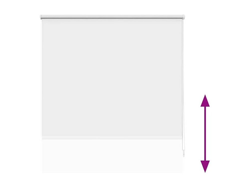 Estor enrollable opaco 100 x 175 cm blanco