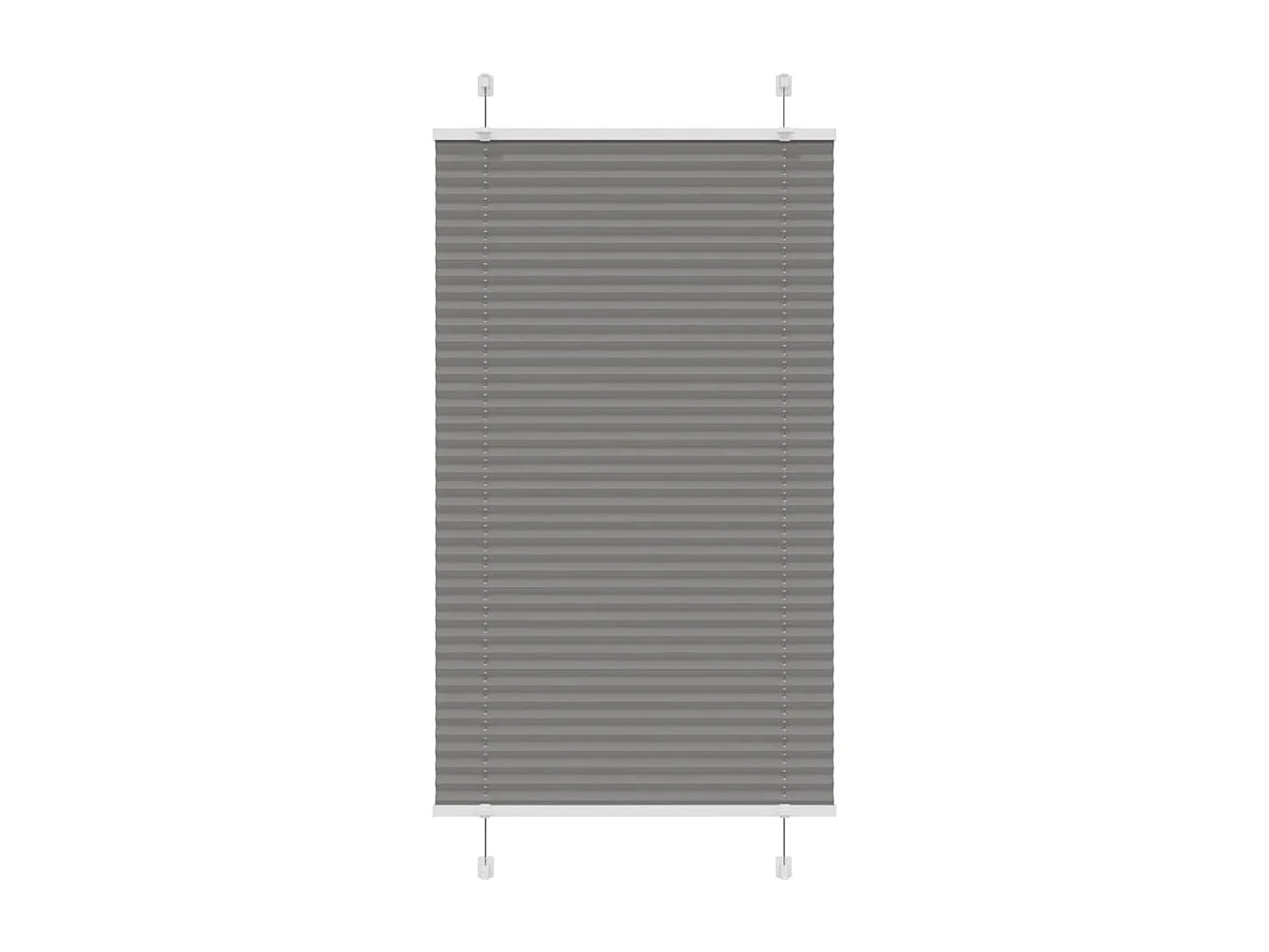 Store plissé anthracite 70x150 cm largeur du tissu 69,4 cm