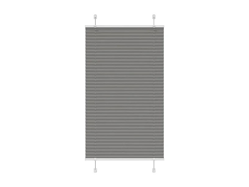 Tenda plissettata antracite 70x150 cm larghezza tessuto 69,4 cm