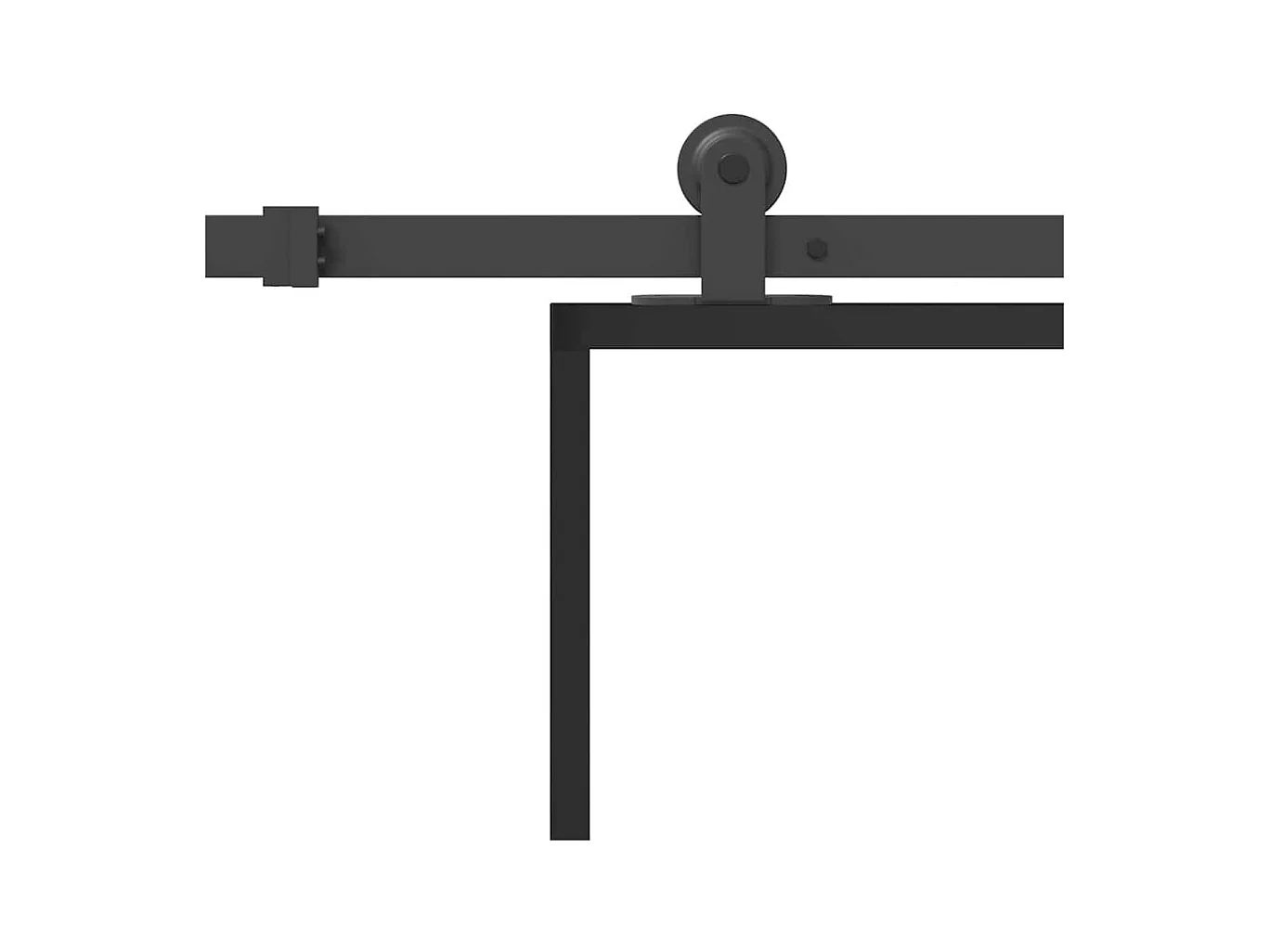 Schuifdeur met beslagset 76x205 cm ESG-glas