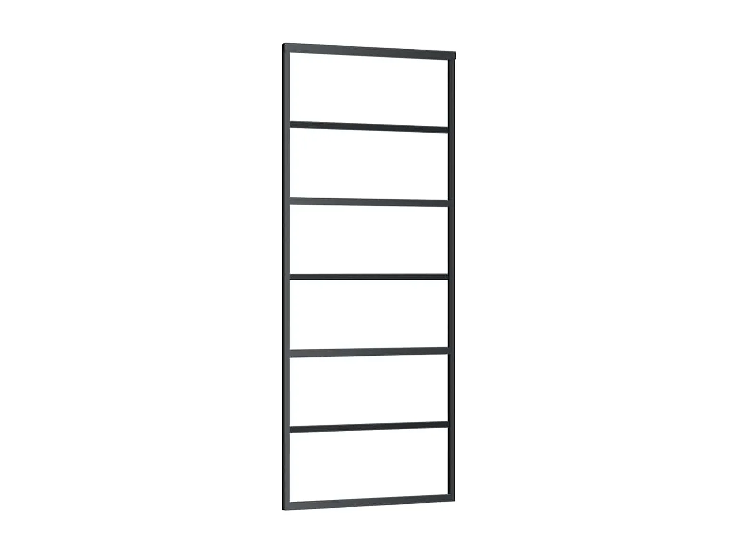 Porte coulissante avec kit de quincaillerie 76x205 cm Verre ESG