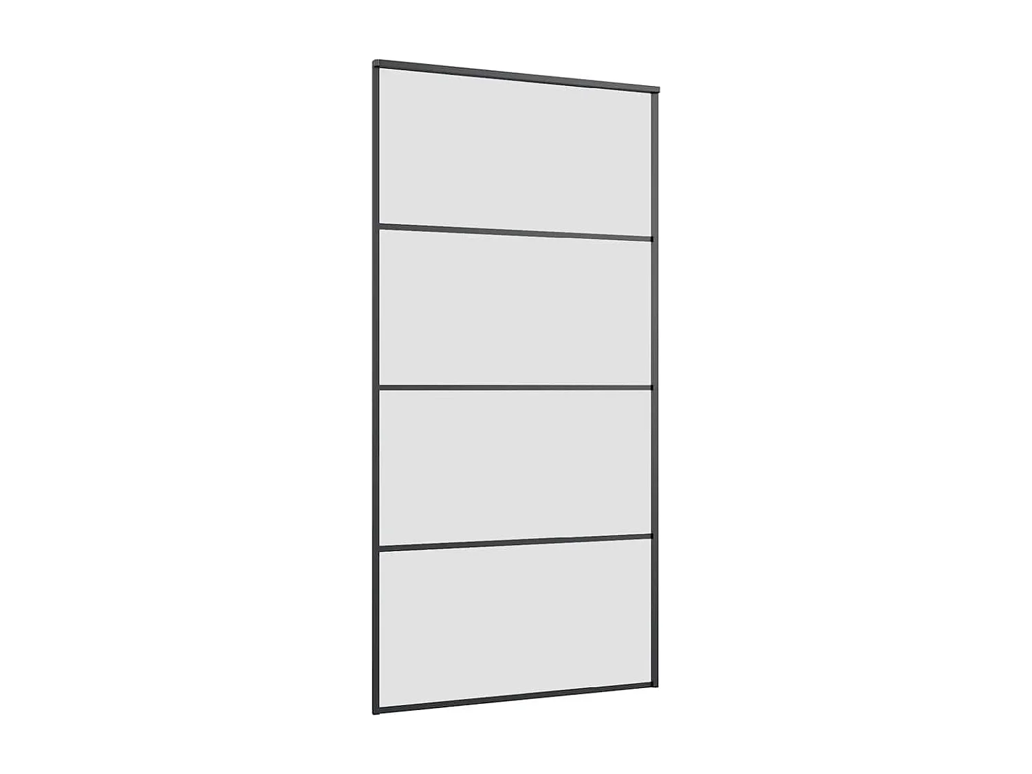 Porte coulissante et kit de quincaillerie 102,5x205cm Verre ESG