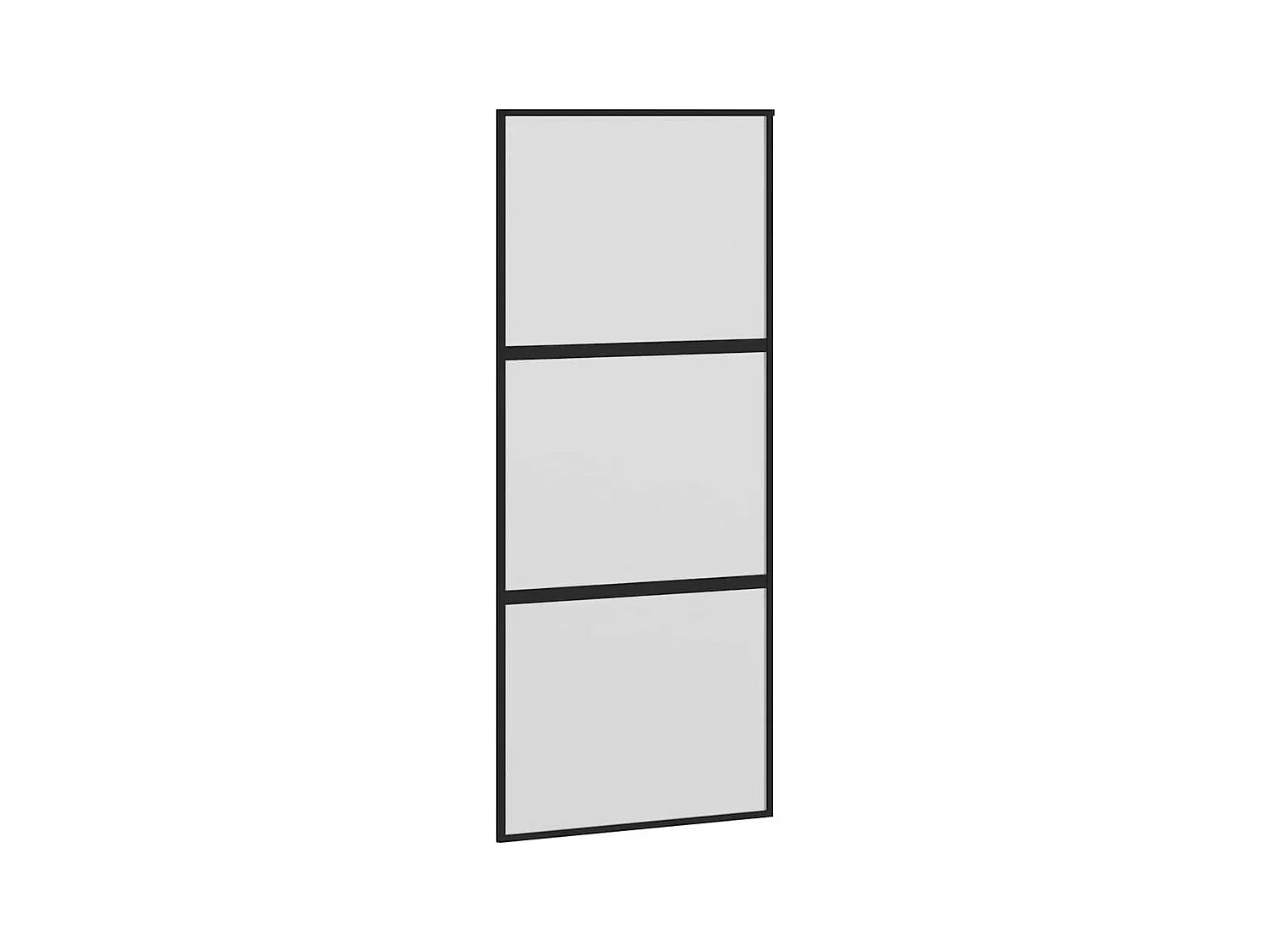 Porte coulissante kit de quincaillerie trempé verre aluminium