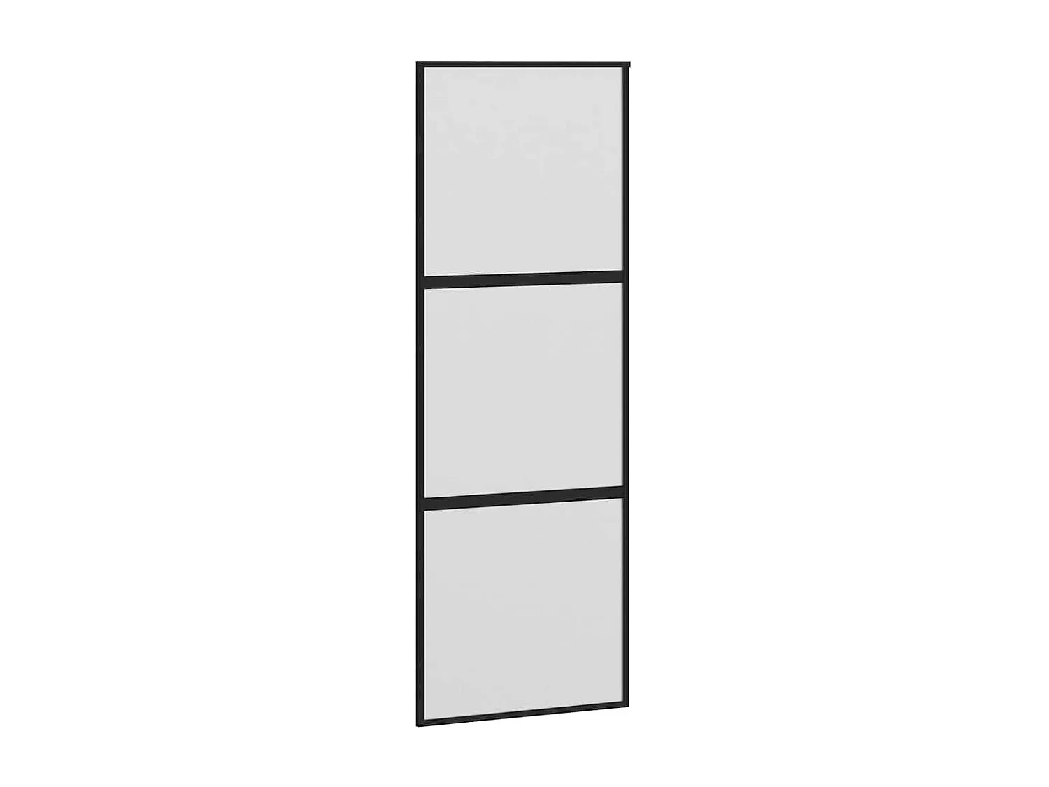 Porte coulissante kit de quincaillerie trempé verre aluminium