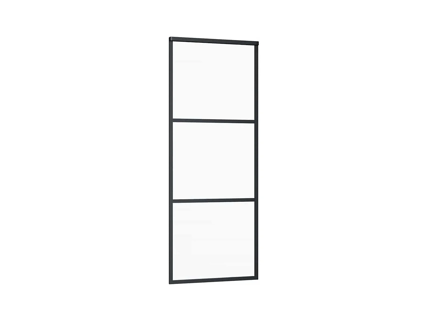 Puerta corredera con kit de herrajes 76x205 cm cristal ESG