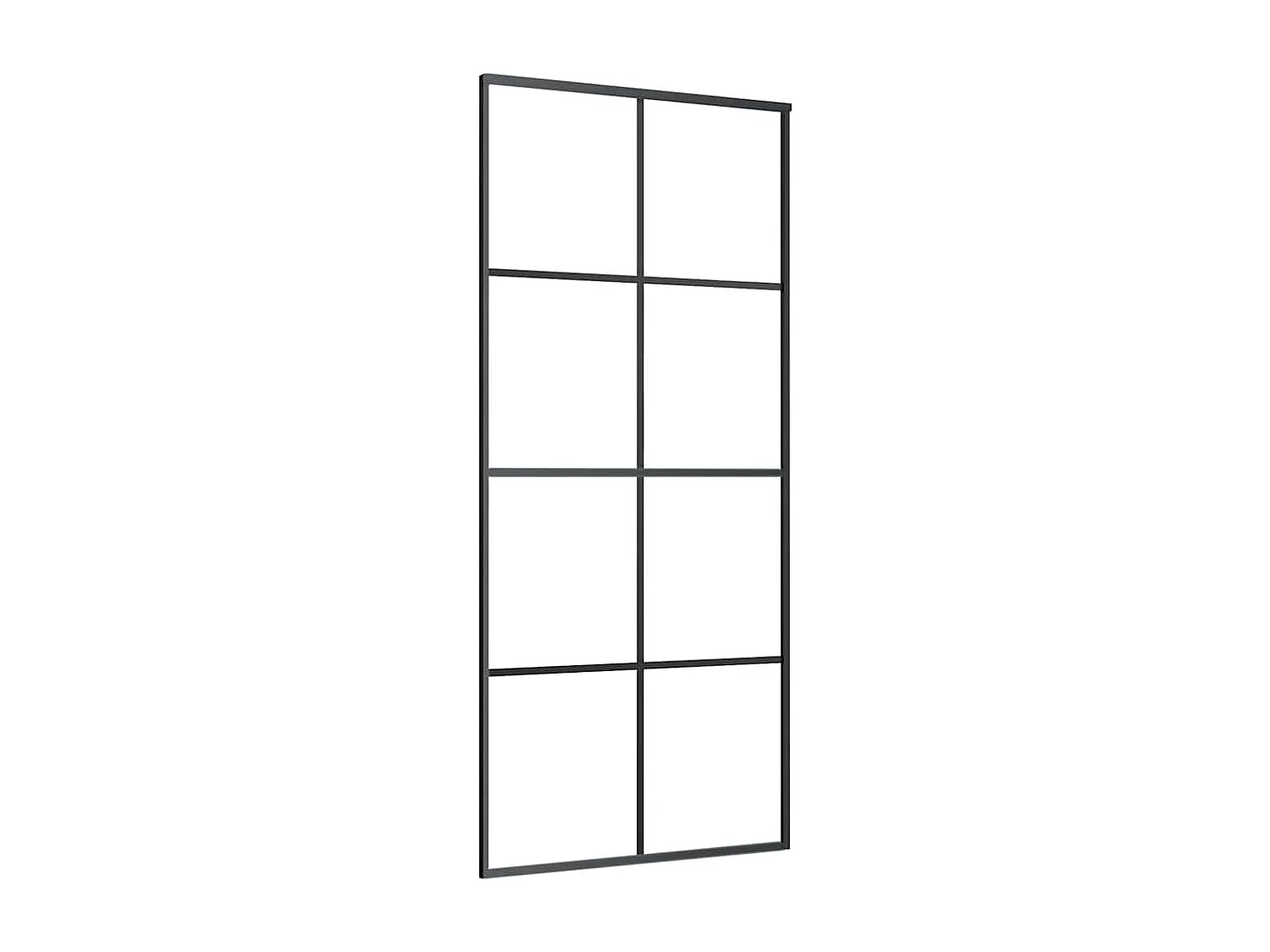Schuifdeur met beslagset 90x205 cm ESG-glas