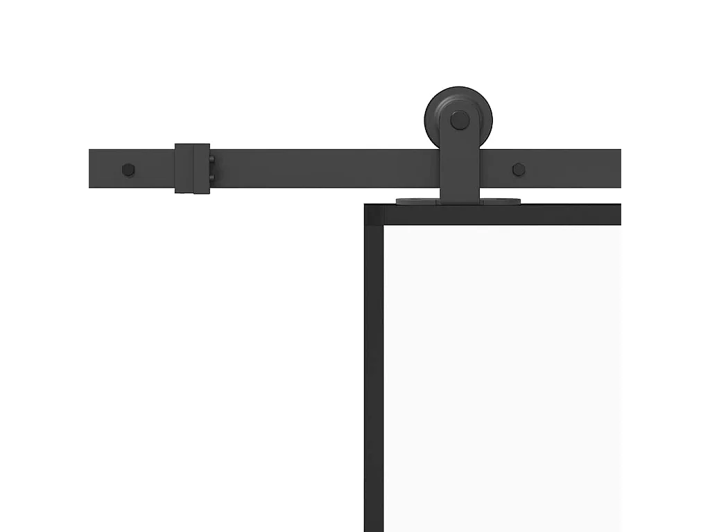 Schuifdeur met beslagset 90x205 cm ESG-glas