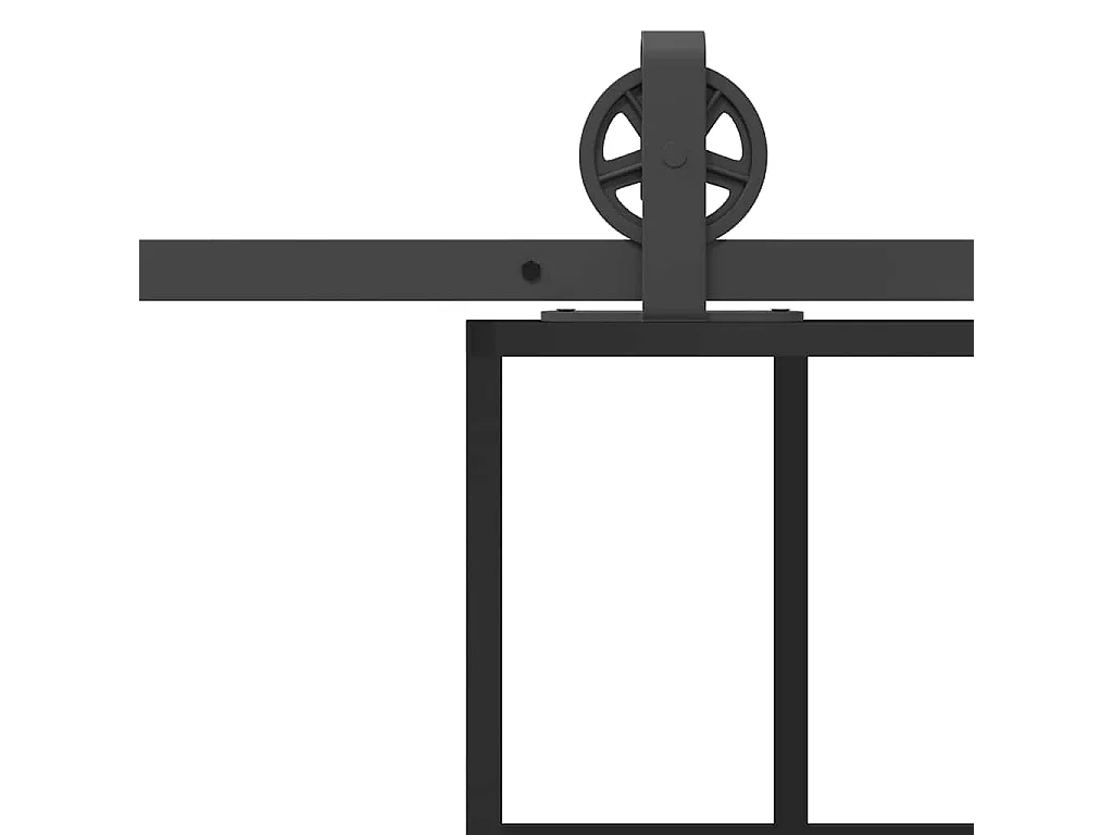 ESG-glas en aluminium schuifdeur en hang- en sluitwerk