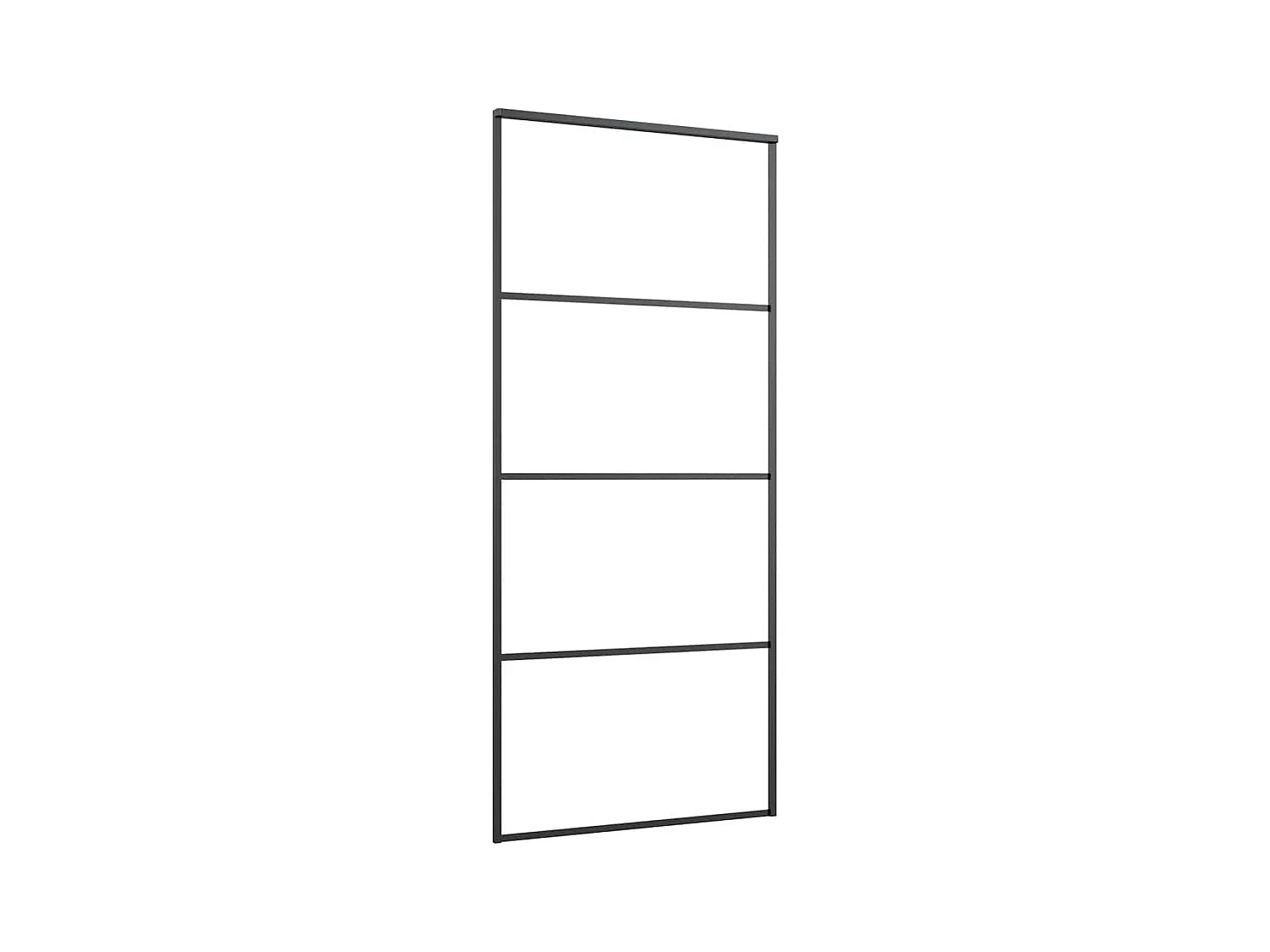 Schuifdeur met beslagset 90x205 cm ESG-glas