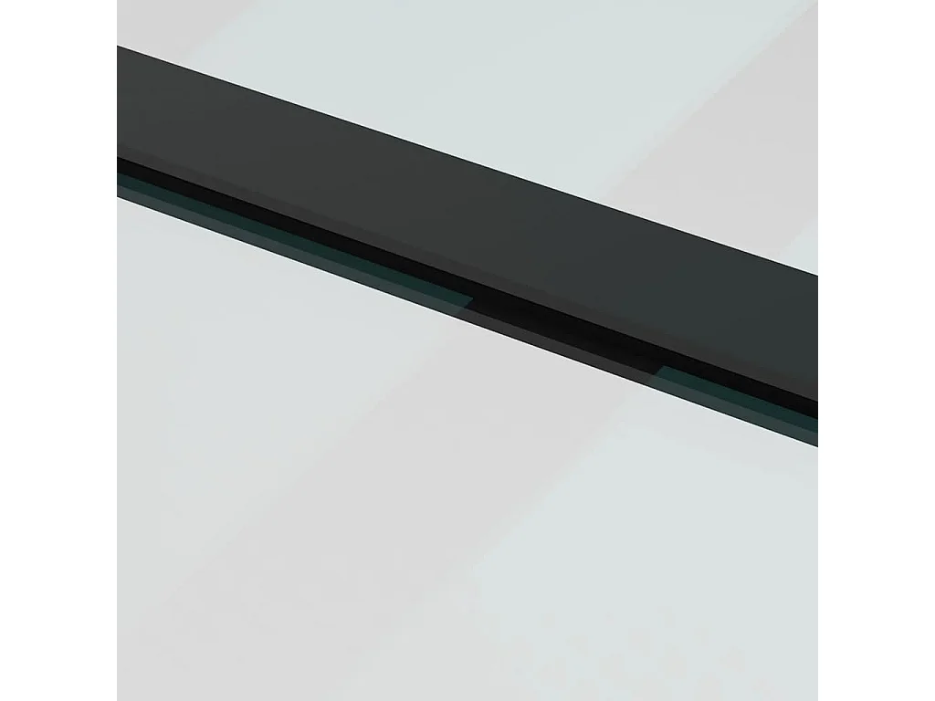 Porte coulissante avec kit de quincaillerie 90x205 cm Verre ESG