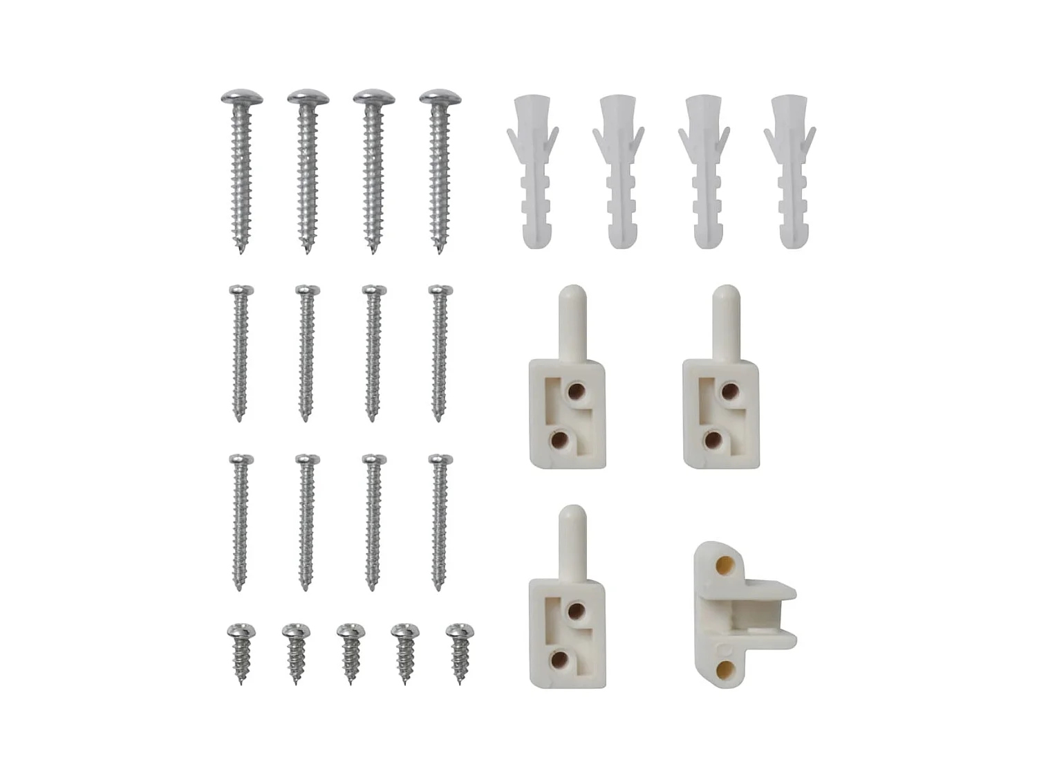 Scharnierende hor voor deuren Wit 100 x 215 cm