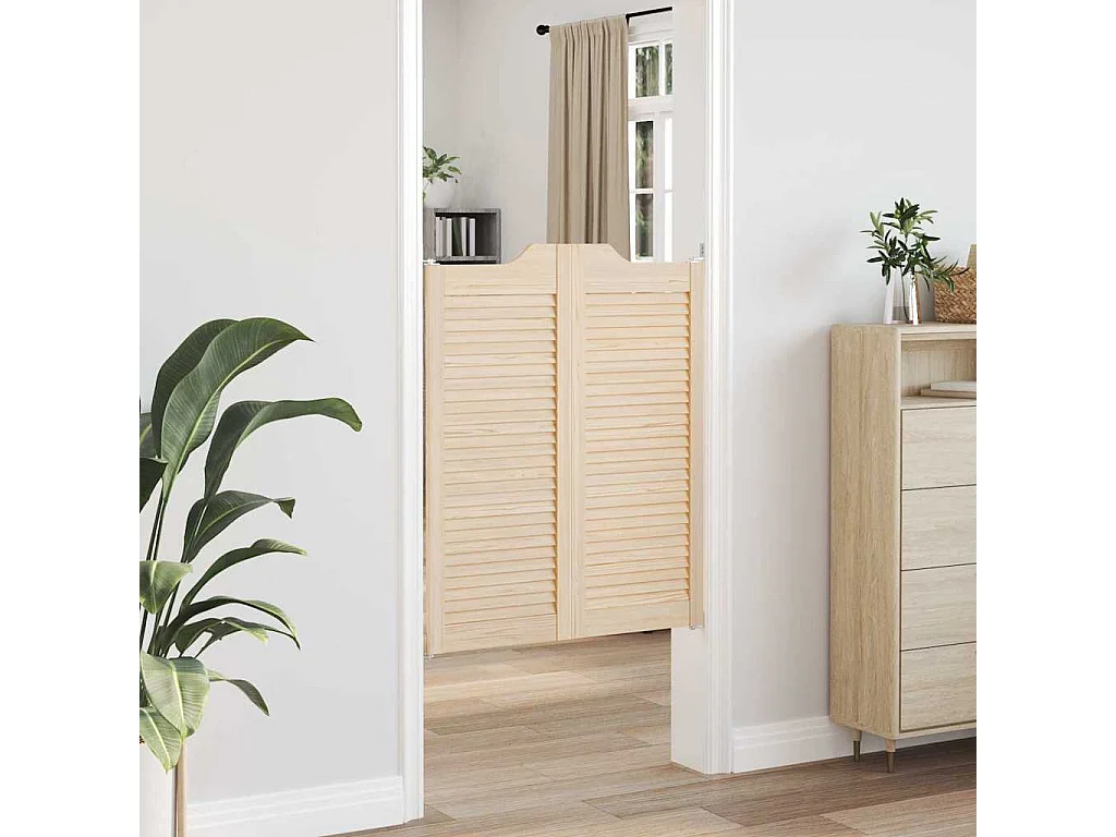 Portes battantes à persiennes 1paire 100x80 cm bois massif Pin