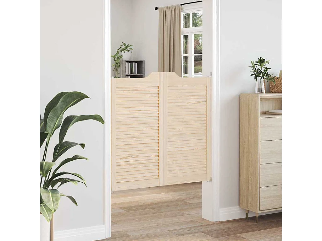 Portes battantes à persiennes 1paire 100x100 cm bois massif Pin