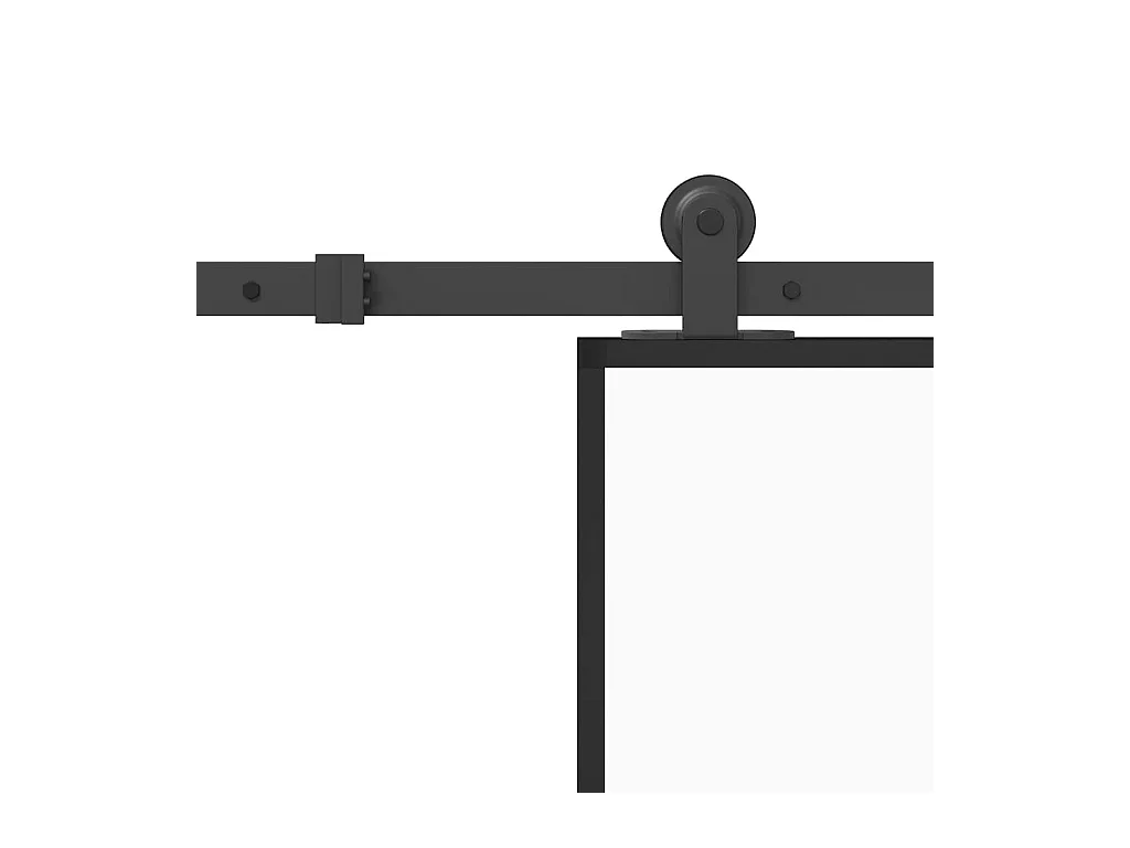 Schuifdeur met beslagset 90x205 cm ESG-glas