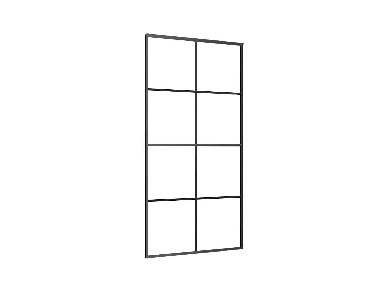 Schuifdeur en beslagset 102,5x205cm ESG-glas