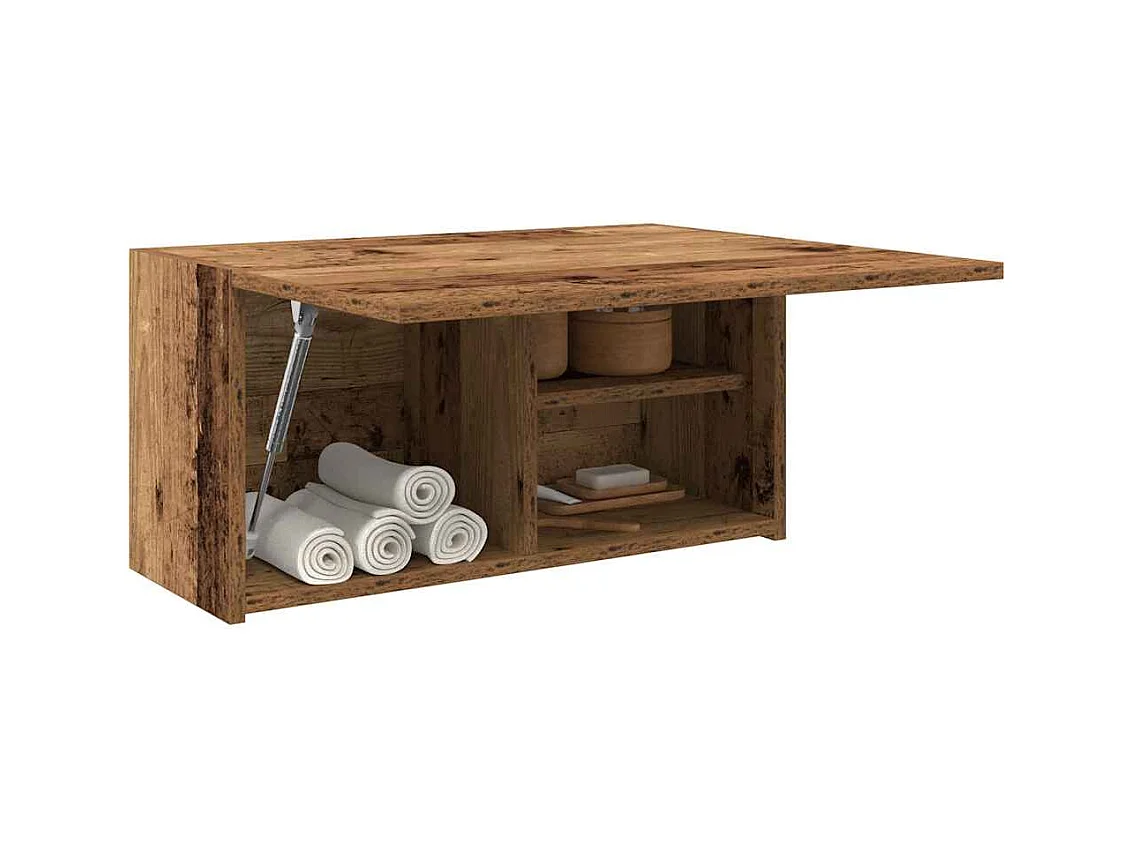 Armoire murale de bain vieux bois 60x25x30 cm bois d'ingénierie