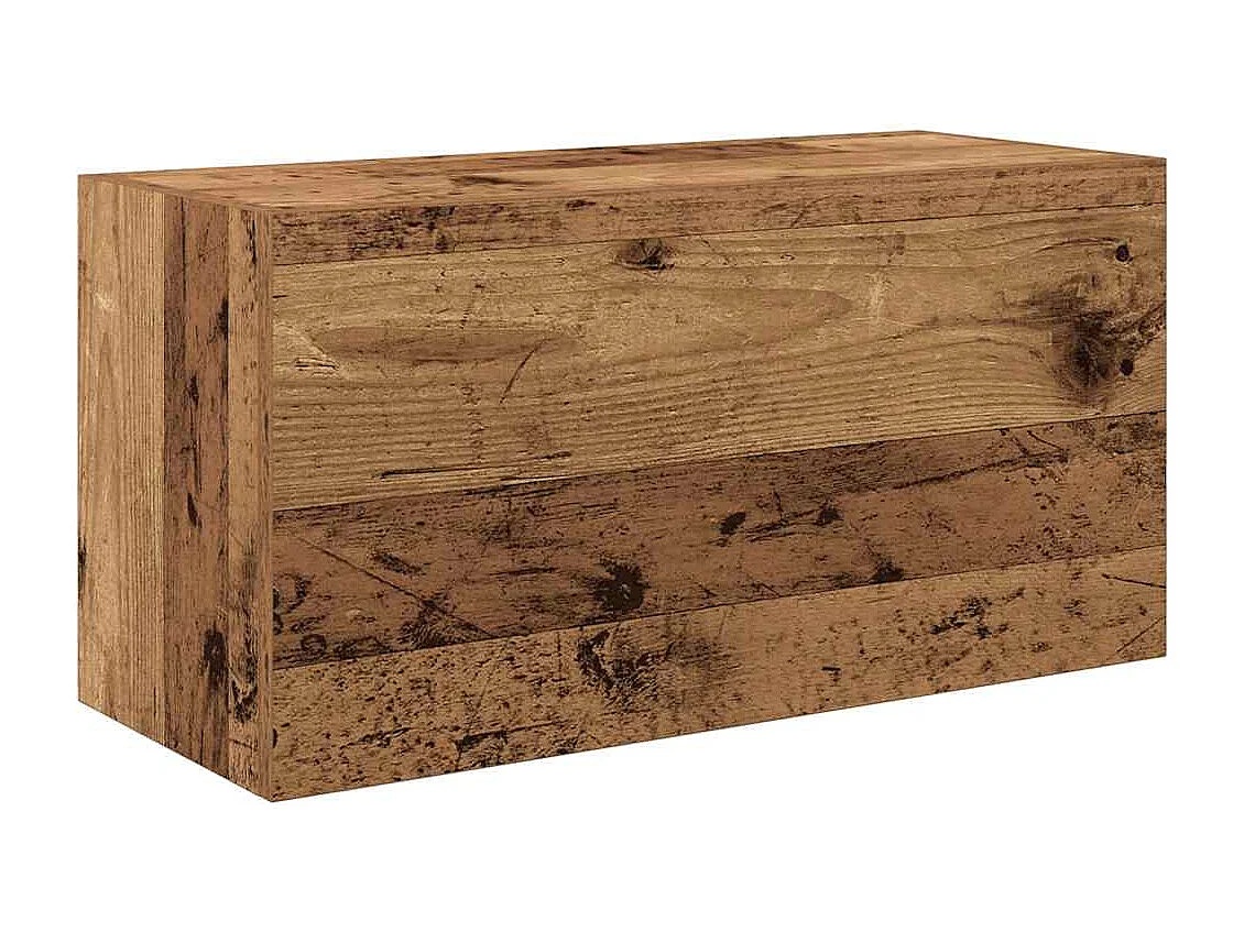 Armoire murale de bain vieux bois 60x25x30 cm bois d'ingénierie