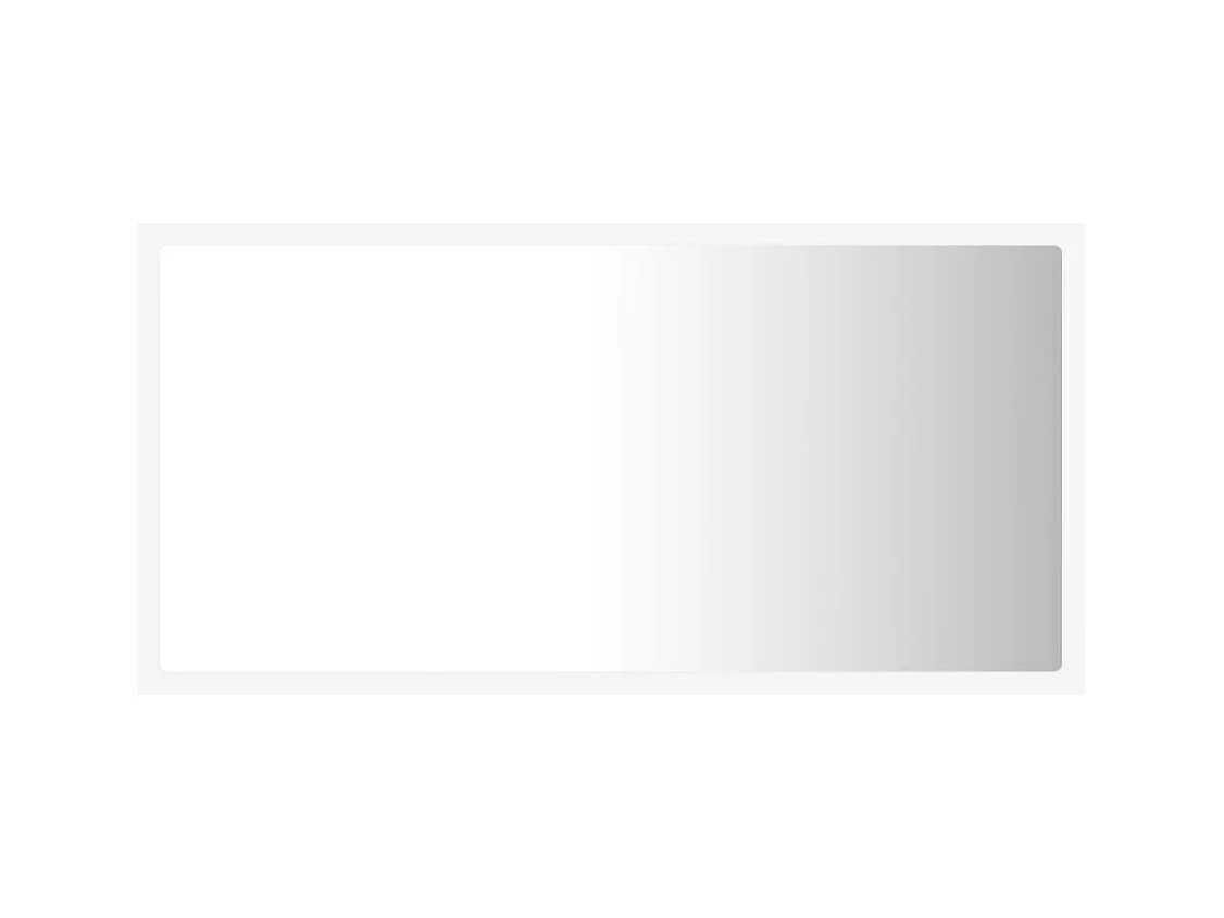 Espejo de baño LED Blanco 80x8,5x37 cm Acrílico