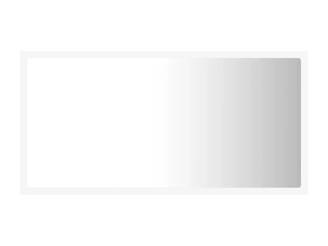 Specchio da bagno LED bianco 80x8,5x37 cm in acrilico