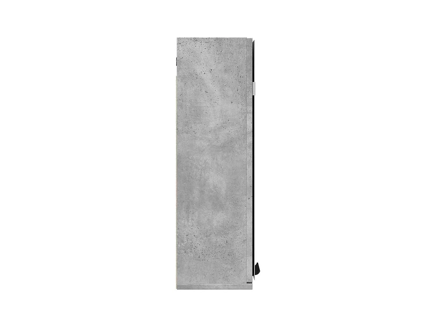 Mobiletto per bagno con specchio in legno ingegnerizzato grigio cemento