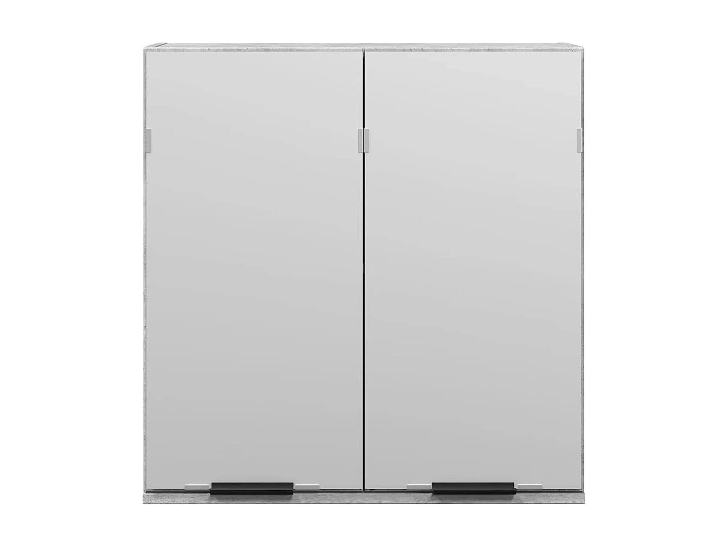 Armoire à miroir de salle de bain gris béton bois d'ingénierie