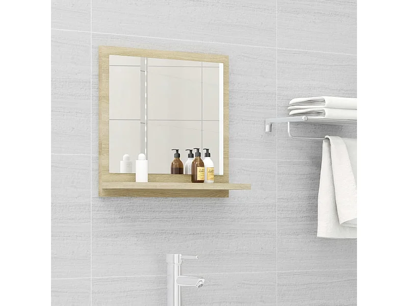 Sonoma eiken badkamerspiegel 40x10,5x37cm Technisch hout