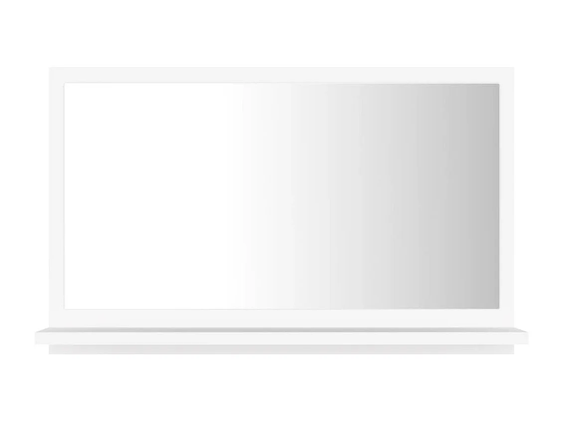 Espejo de baño Blanco 60x10,5x37 cm Madera de ingeniería