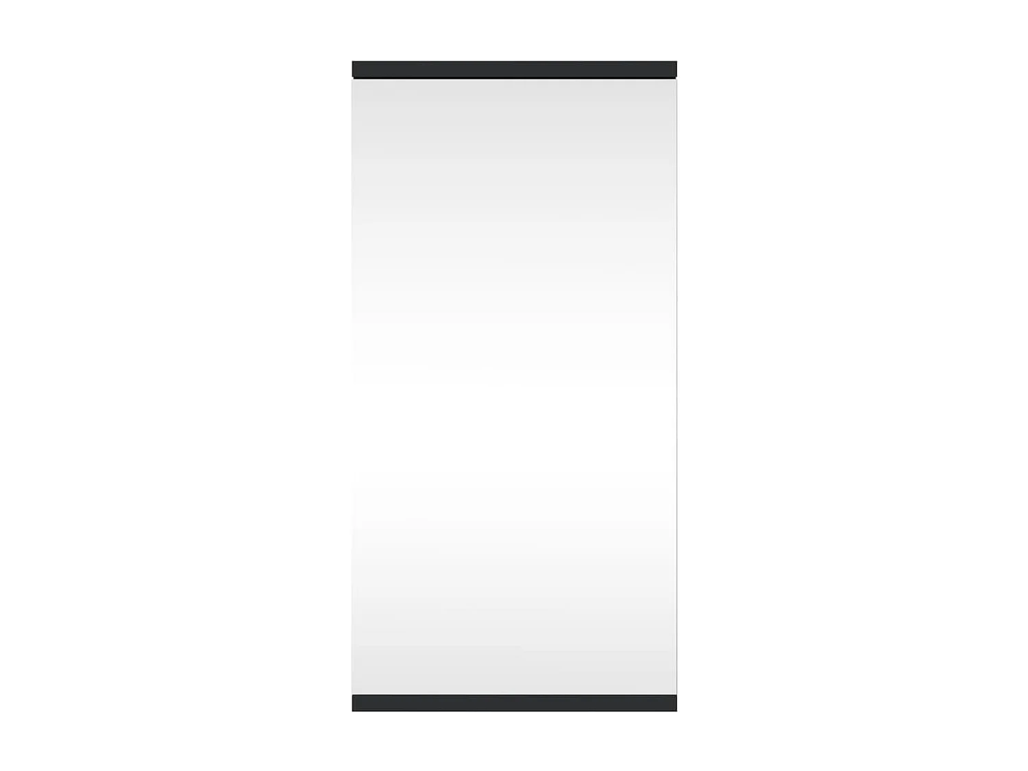 Mueble de baño esquinero con espejo negro 30x24x60 cm