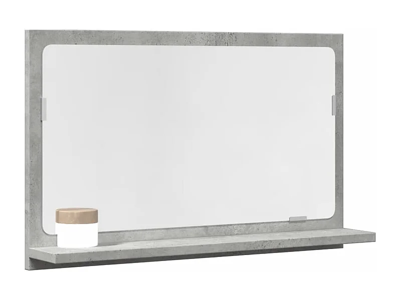 Mueble de baño con espejo de madera de ingeniería de color gris hormigón