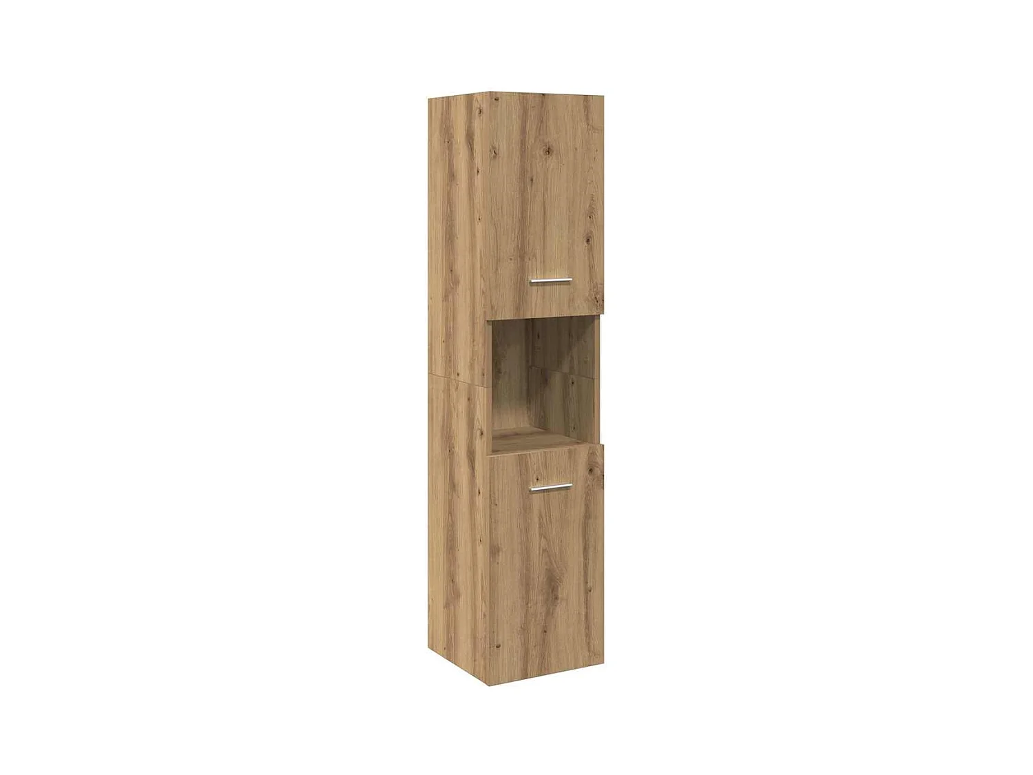 Armoire de salle de bain suspendue chêne artisanal 30x30x130 cm