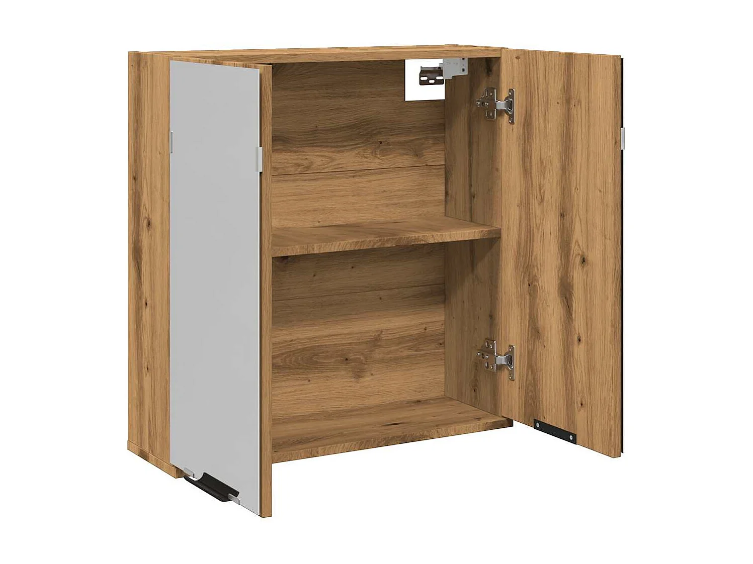 Armoire à miroir de salle de bain chêne artisanal 64x20x66,5 cm