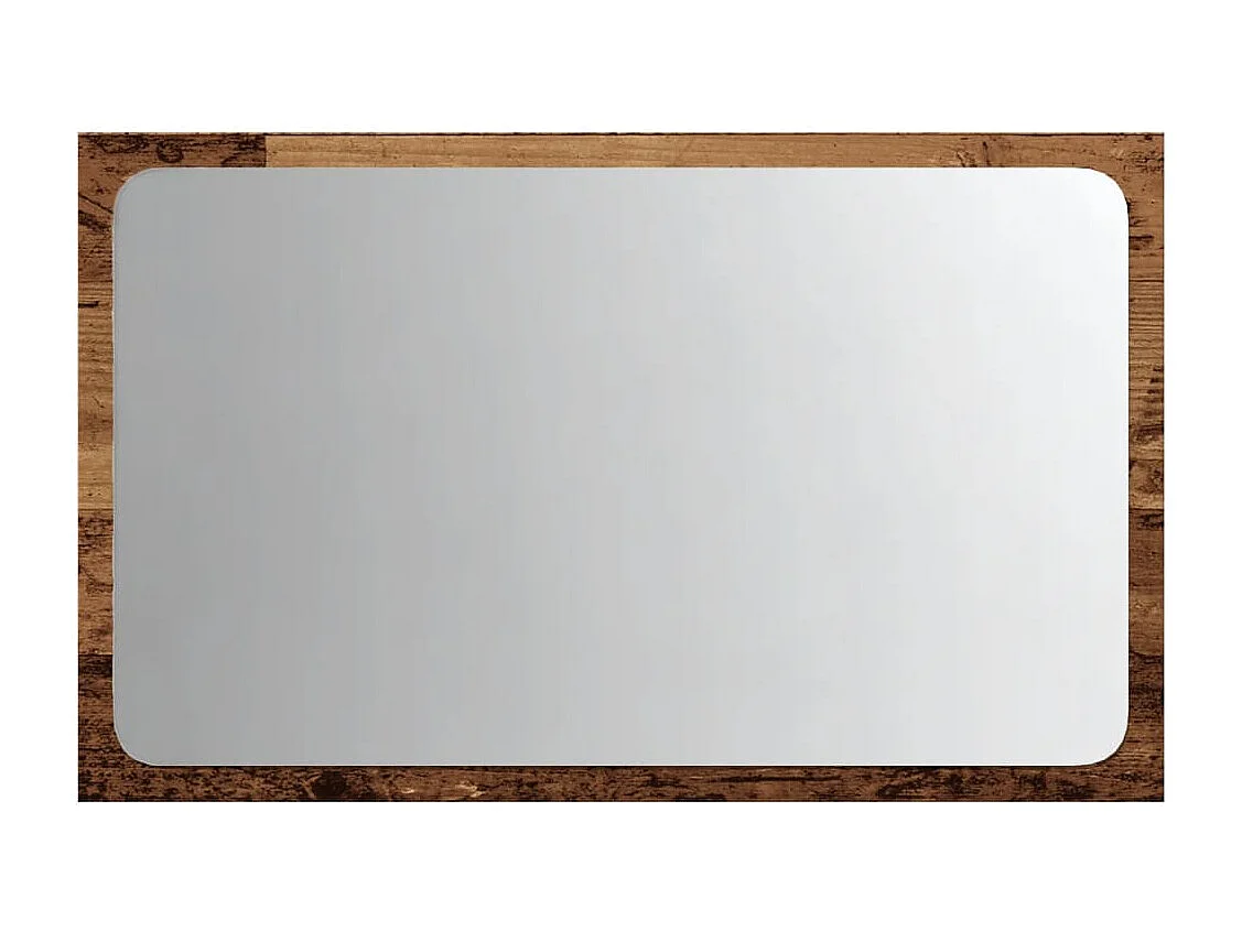 Specchio da bagno con luce LED in legno vecchio 60x8,5x38cm