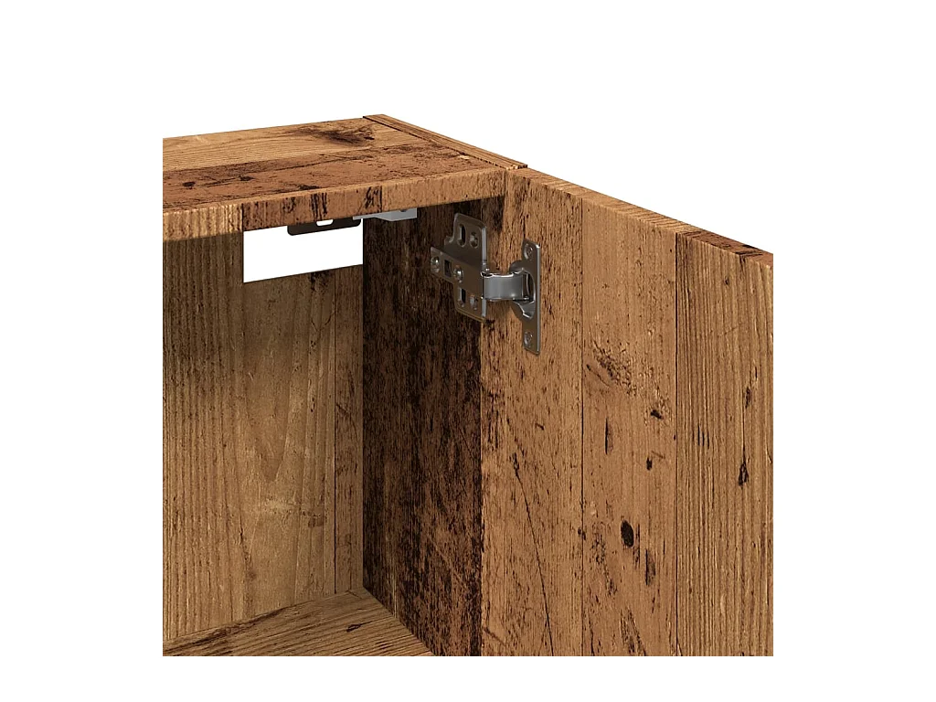Mueble de baño de pared, roble artesanal, 32x20x67 cm