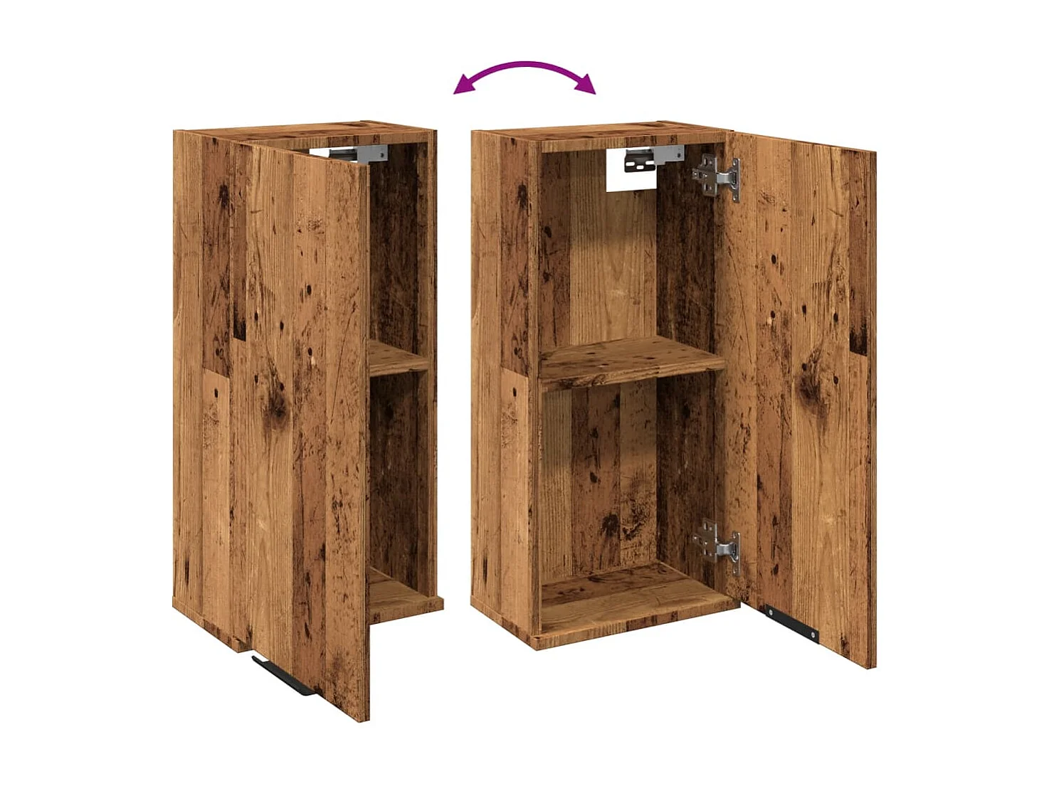 Armoire de salle de bain murale chêne artisanal 32x20x67 cm