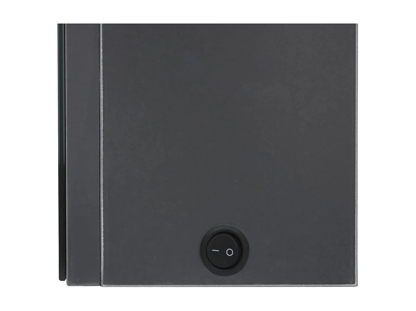 Armoire de salle de bain à miroir LED Gris 62x14x60 cm