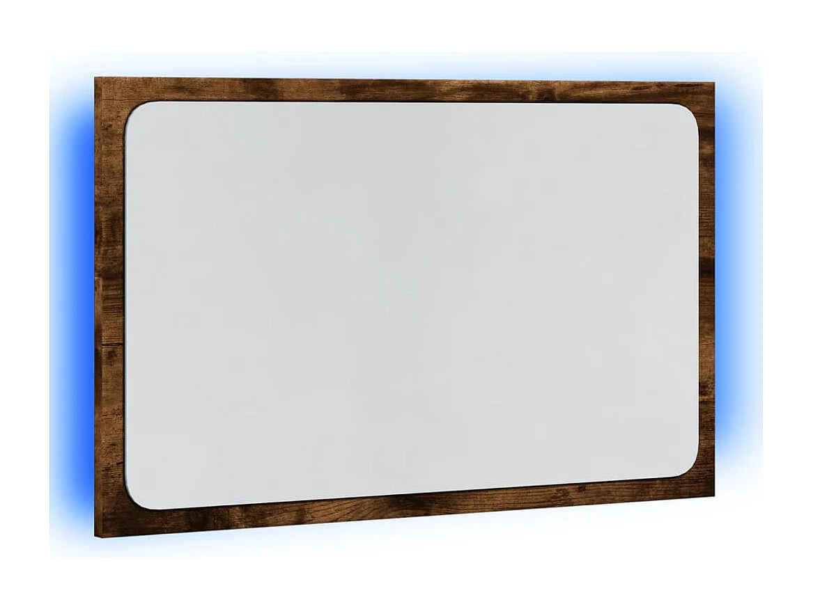Specchio da bagno a LED in legno ingegnerizzato Sonoma Oak
