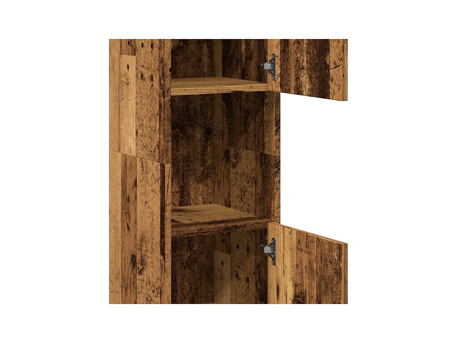 Armoire de salle de bain suspendue vieux bois bois d'ingénierie