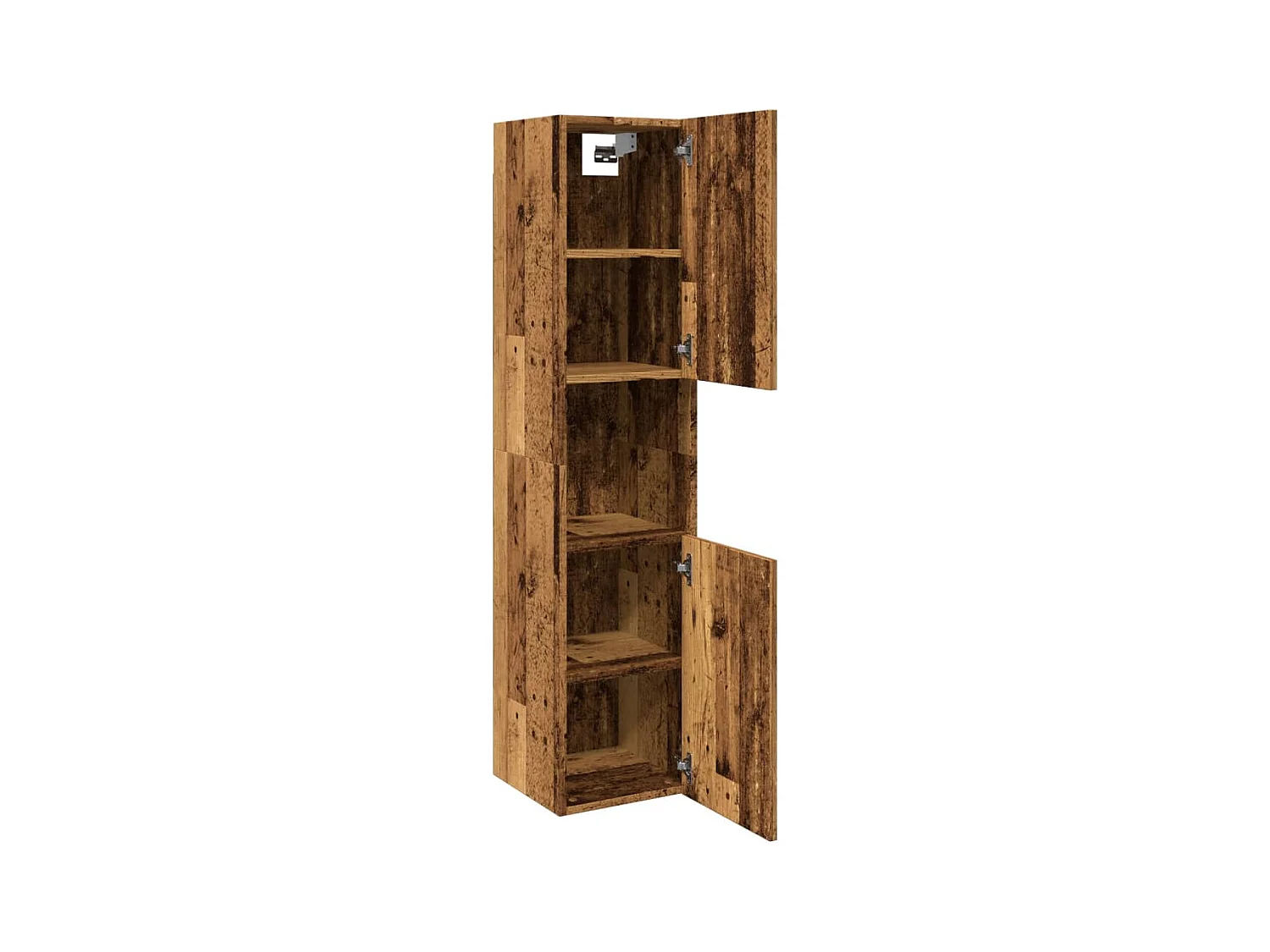 Armoire de salle de bain suspendue vieux bois bois d'ingénierie