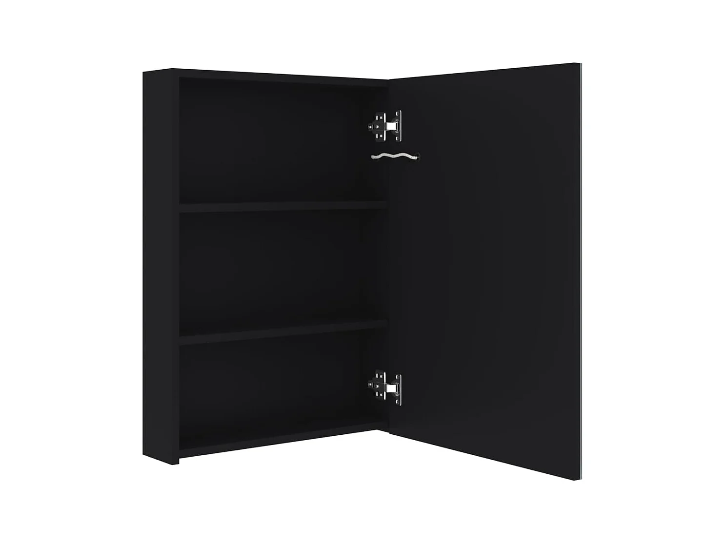 Mobiletto bagno con specchio LED 50x13x70 cm