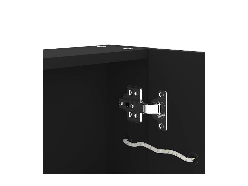 Mobiletto bagno con specchio LED 50x13x70 cm