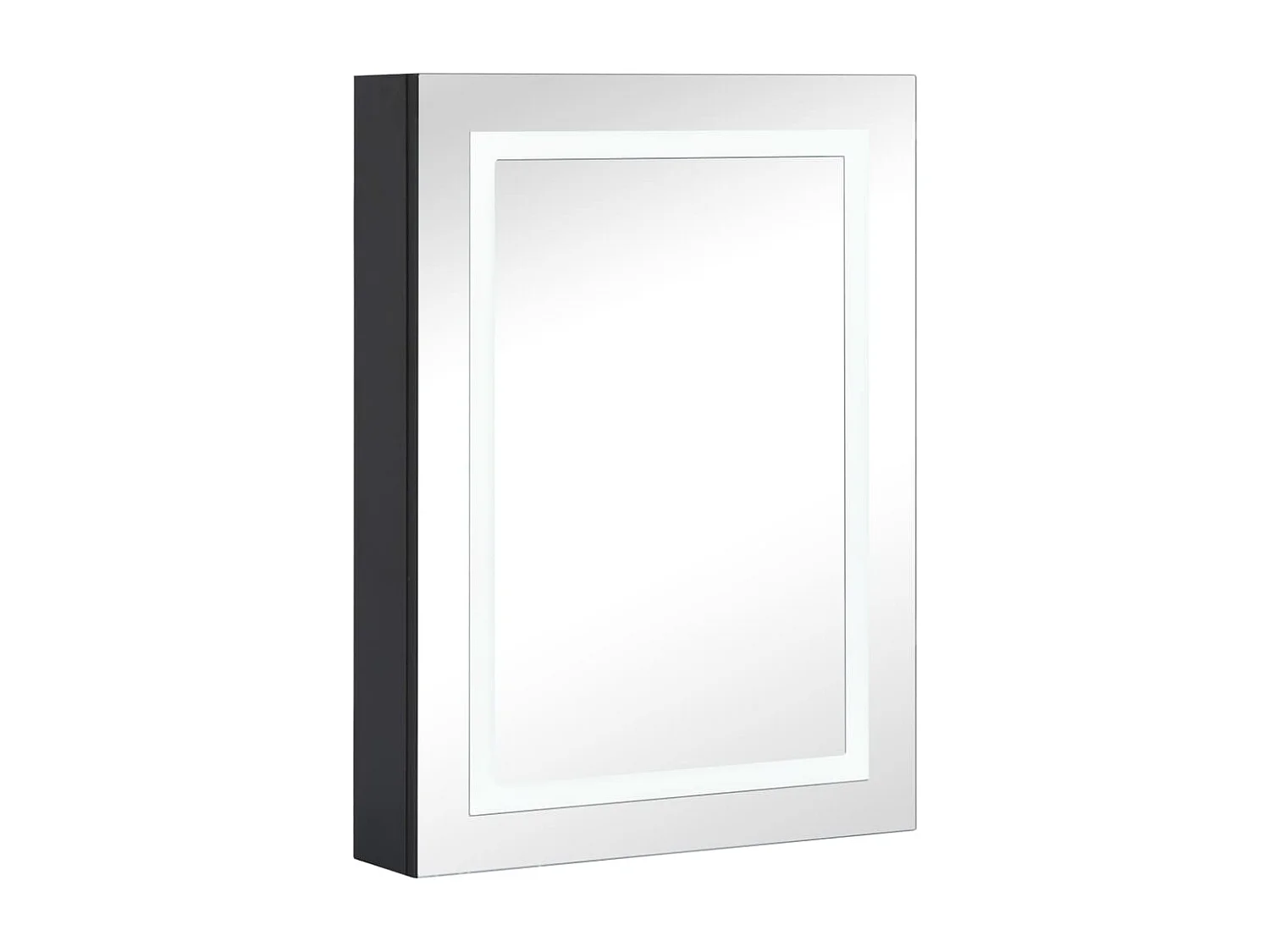 Mueble de baño con espejo LED 50x13x70 cm