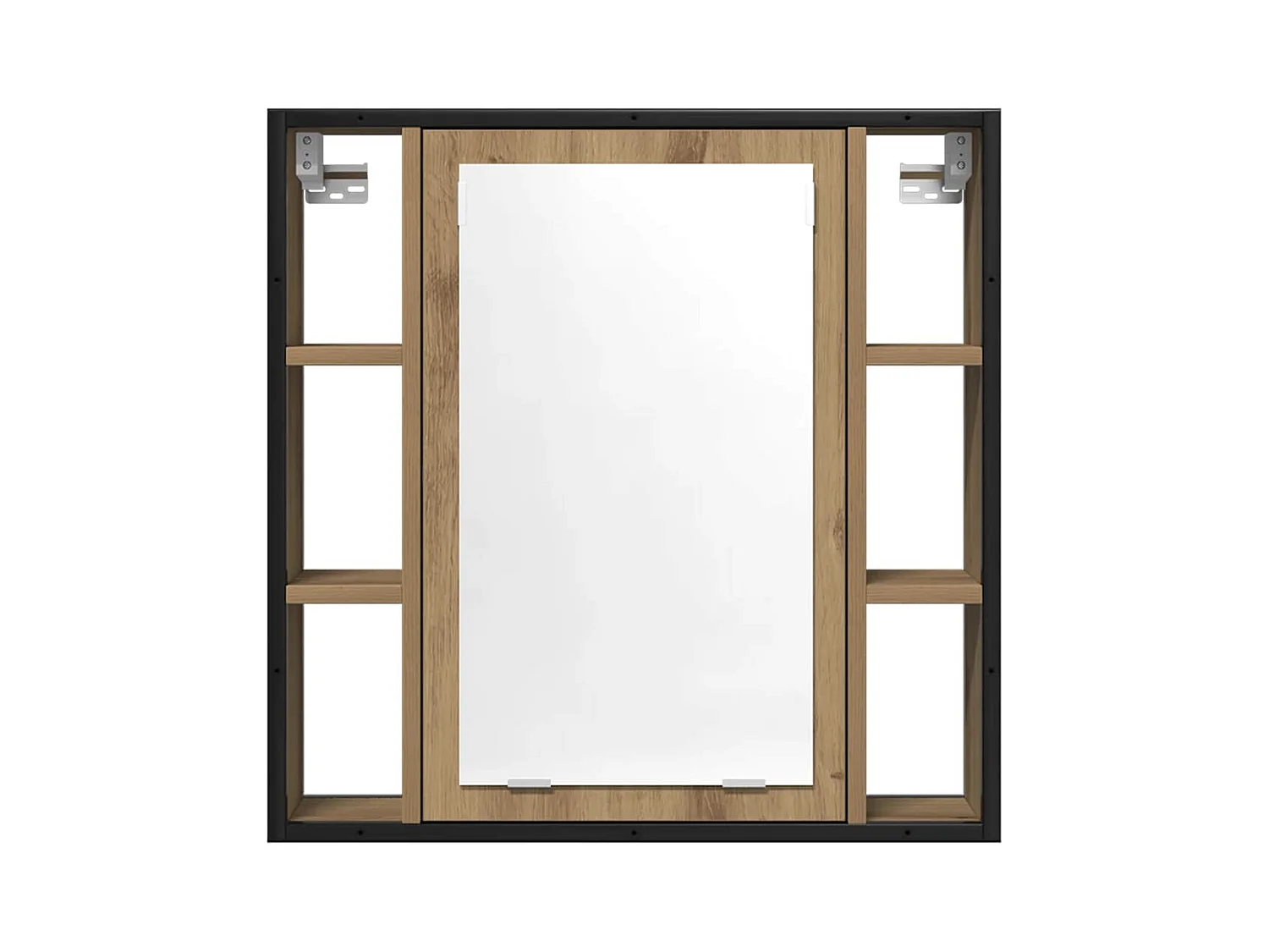 Armoire à miroir salle de bain chêne artisanal bois ingénierie