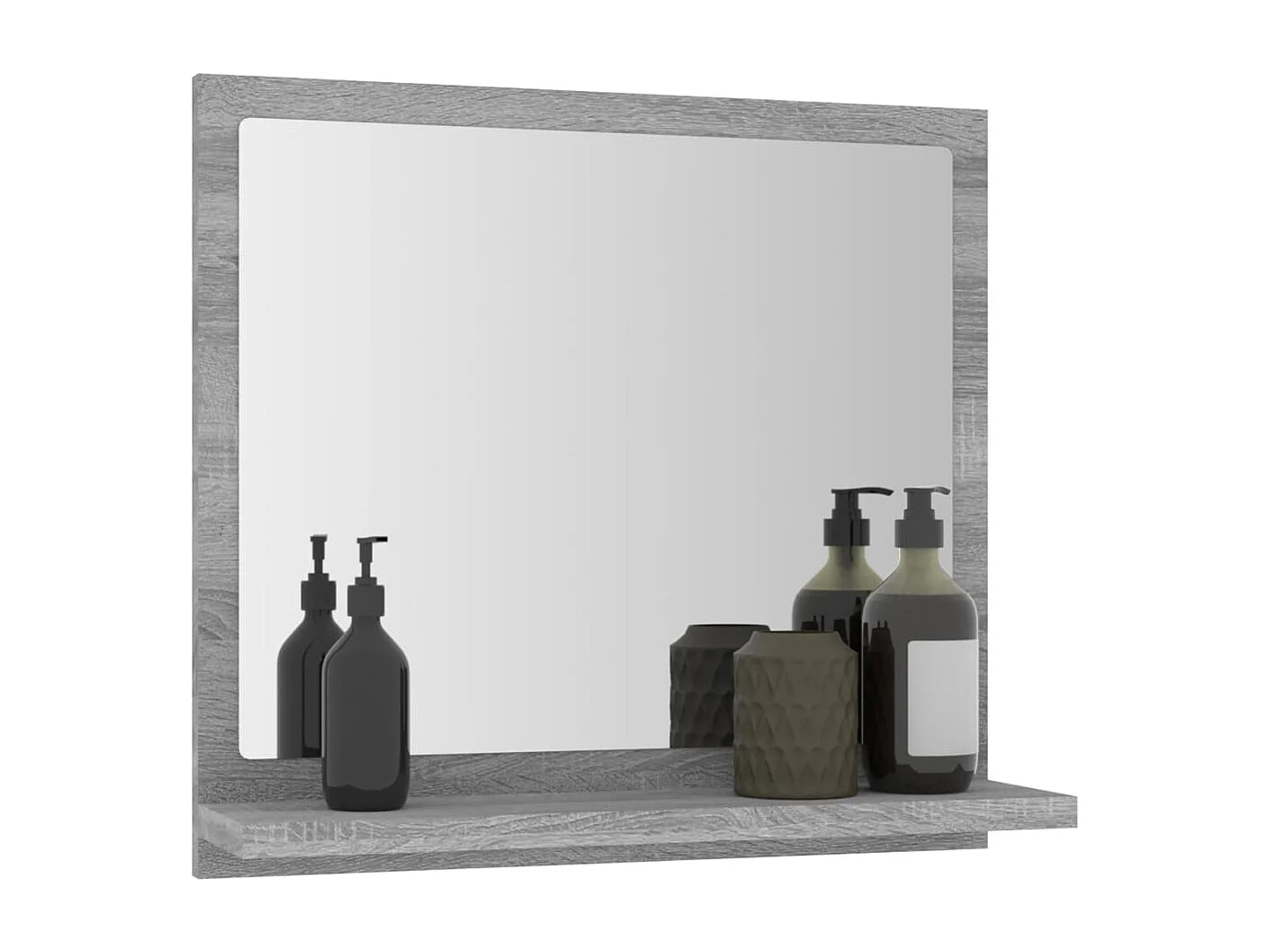 Specchio da bagno Sonoma Grey 40x10,5x37 cm in legno ingegnerizzato