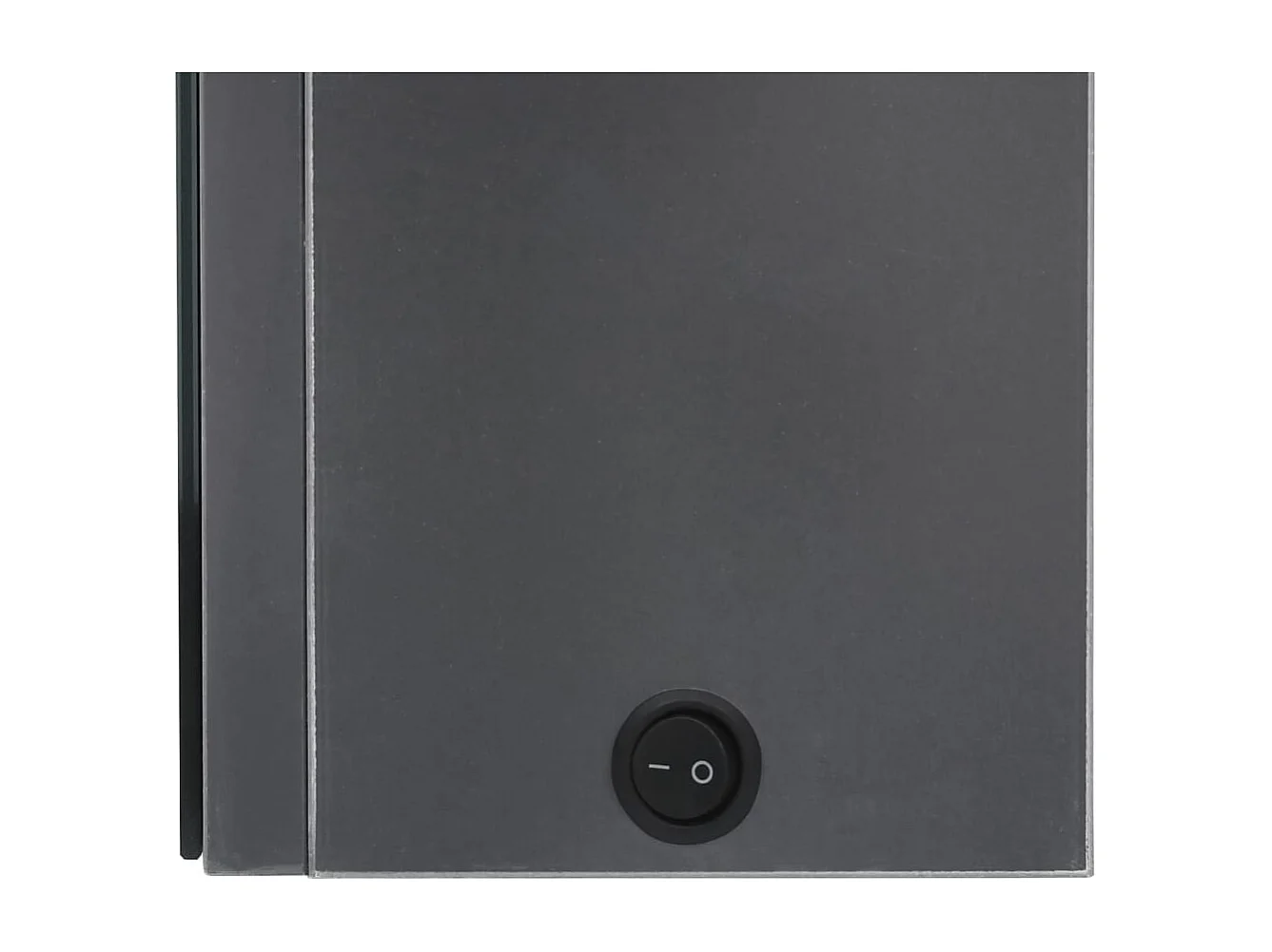 Mobile bagno con specchio LED Grigio lucido 62x14x60 cm