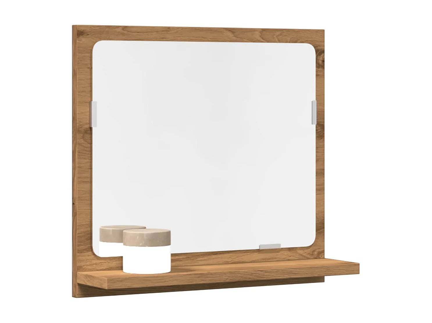 Armoire à miroir de salle de bain chêne artisanal 40x11x37 cm