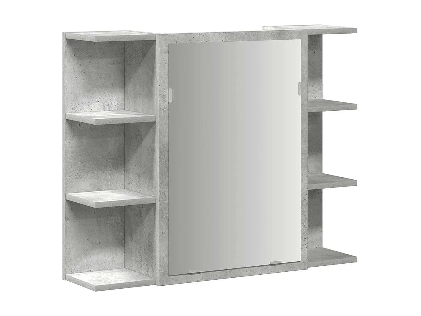 Armoire à miroir de bain Gris béton 80x20,5x64 cm Aggloméré
