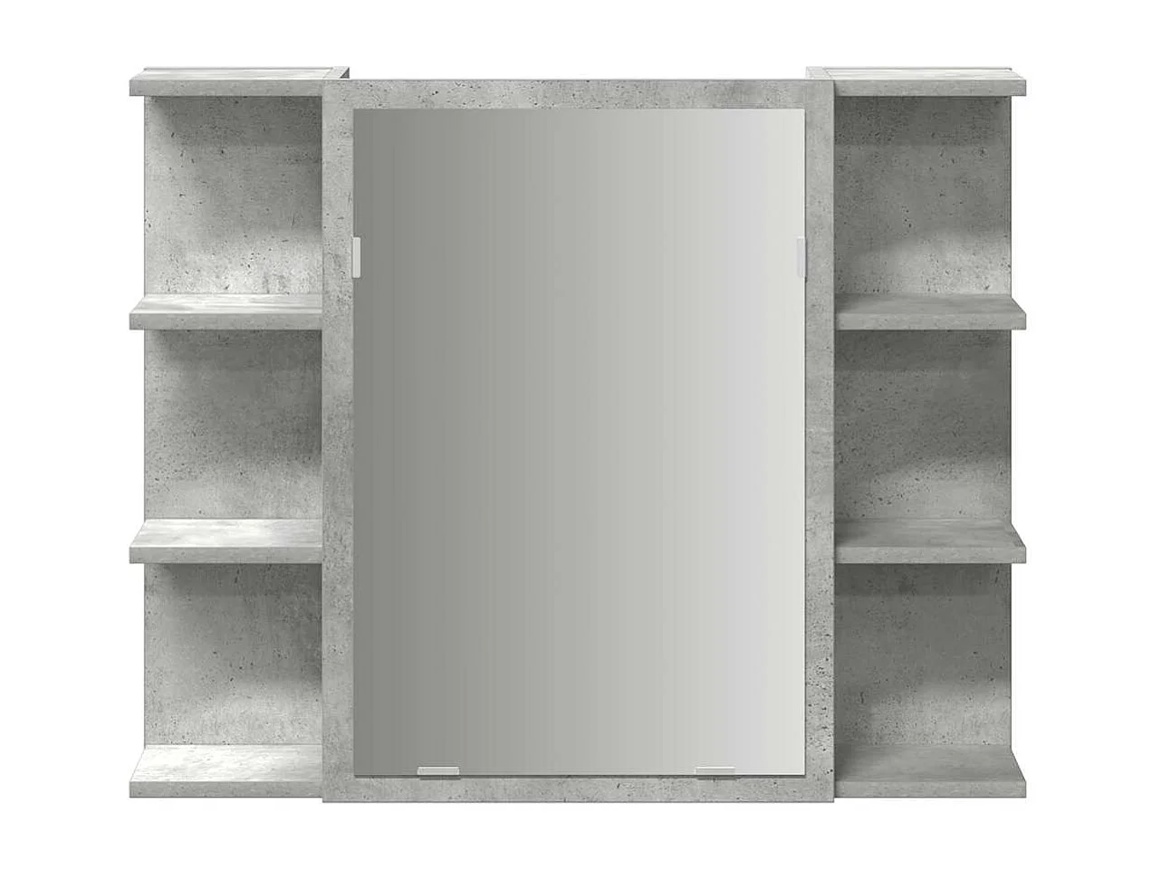 Armoire à miroir de bain Gris béton 80x20,5x64 cm Aggloméré