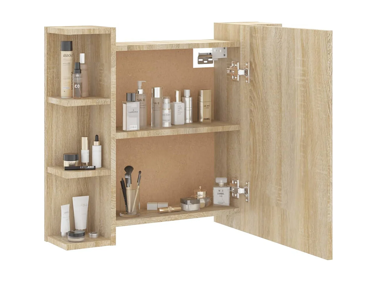 Armoire à miroir avec LED Chêne sonoma 70x16,5x60 cm