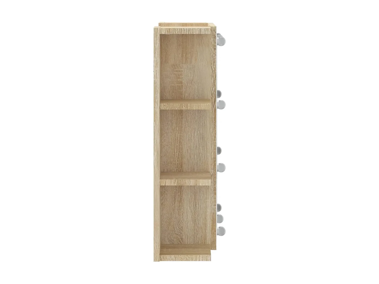 Armoire à miroir avec LED Chêne sonoma 70x16,5x60 cm
