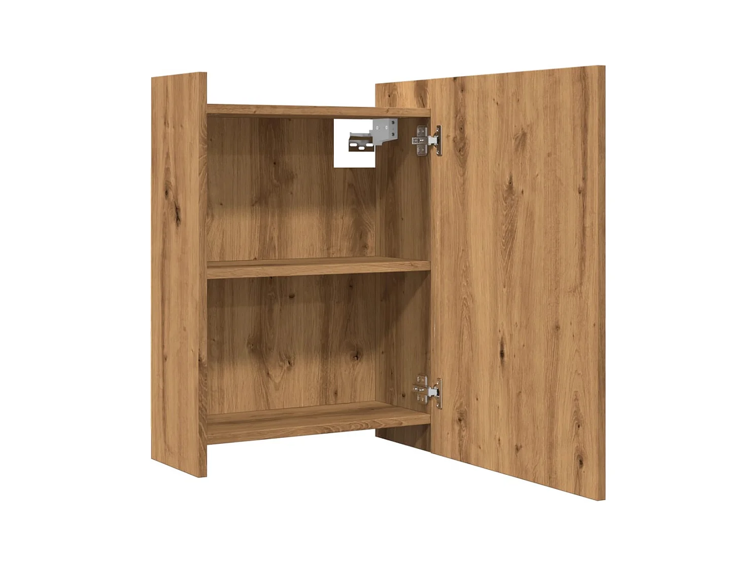 Armoire à miroir salle de bain chêne artisanal 62,5x20,5x64 cm